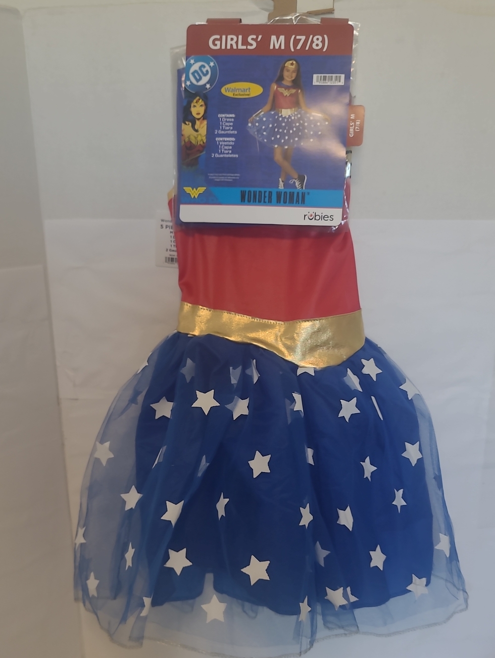 Rubie's Wonder Woman Costume Dress - Red, Blue & Gold